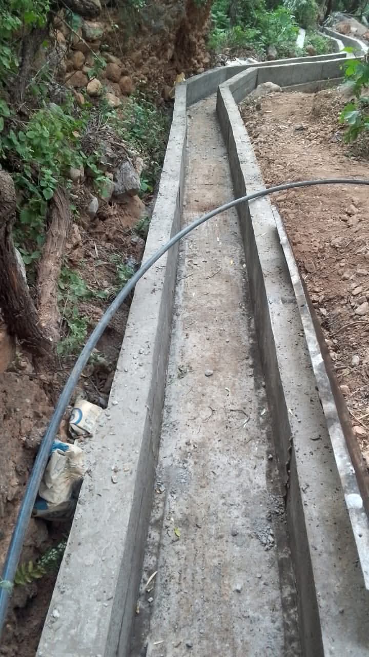 Canal d'irrigation agricole